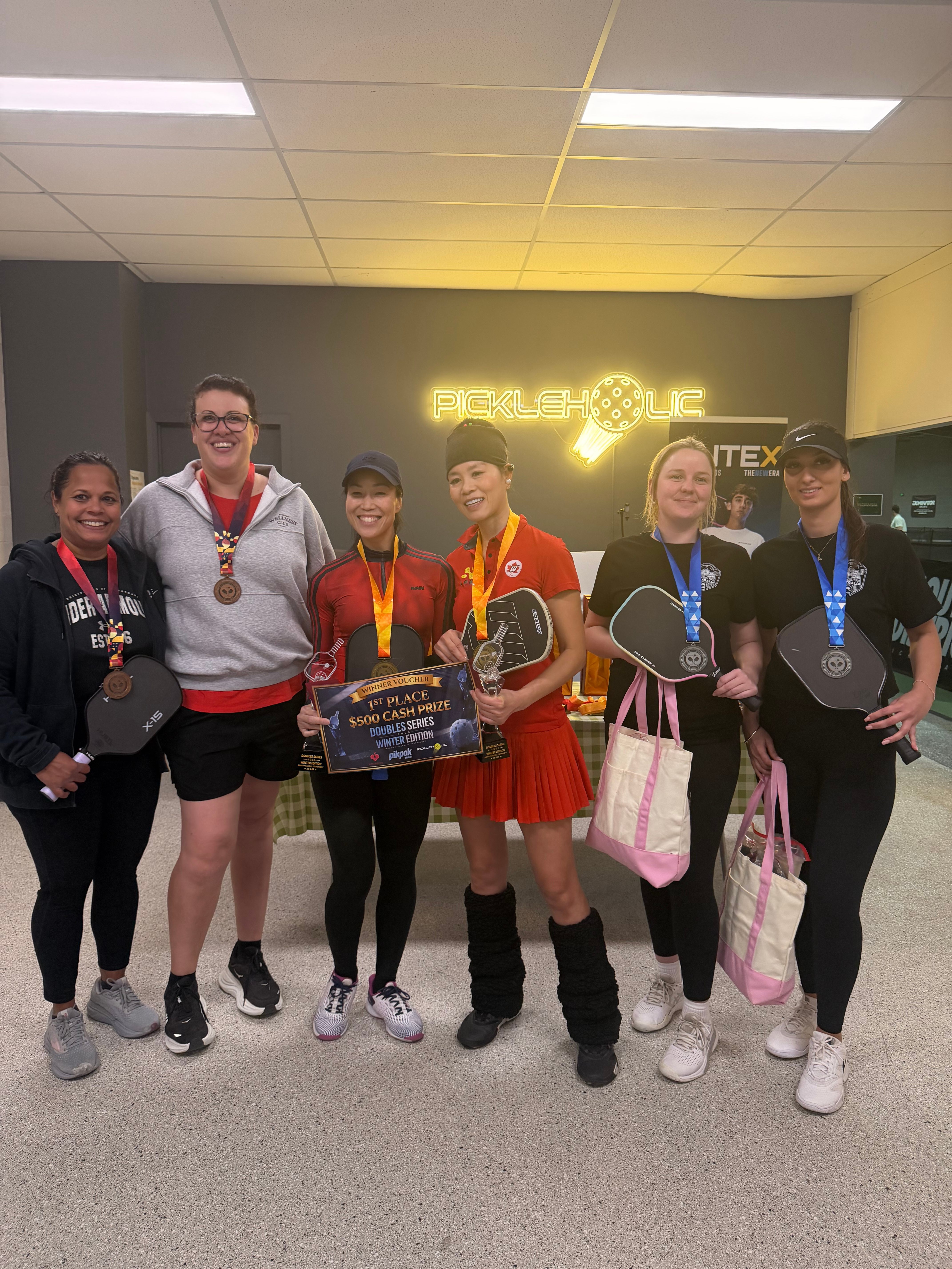 Winter Edition women's division medallists